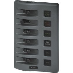 Blue Sea Systems WeatherDeck® 12V DC Waterproof Fuse Panel - 6 Positions | Blackburn Marine